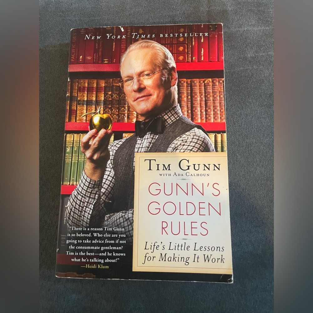 Gunn's Golden Rules Book by Tim Gunn - Red and Gray Cover